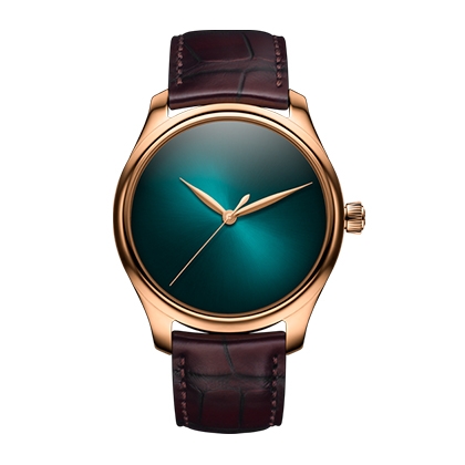 No.03 H. MOSER & CIE. 亨利慕時勇創者大三針湖水藍概念腕錶