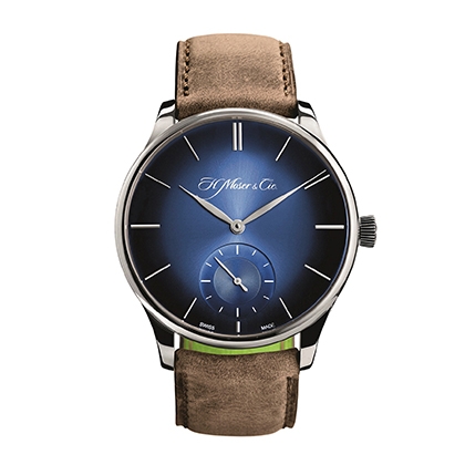 No.02 H.MOSER＆CIE 亨利慕時冒險者小秒針電光藍XL腕錶